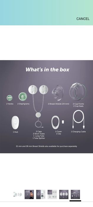 Молокоотсос Elvie Stride hands free (Англия)