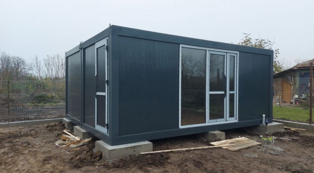 Container modular nou 6x2.40 m – birou / șantier – direct producător