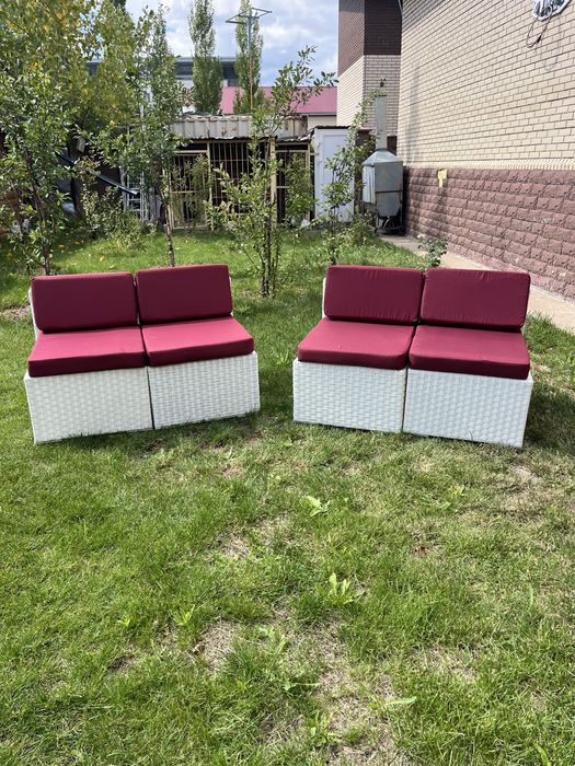 Диван ротанговый офисная,для террассы, летников, бани.