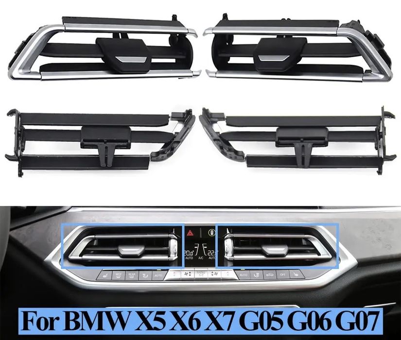 Kit reparatie gura/grila ventilatie centrala chrom Bmw X5 G05 X6 G06