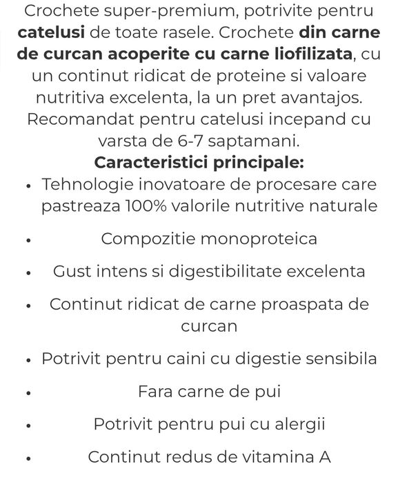Hrana uscata -Lyopet junior