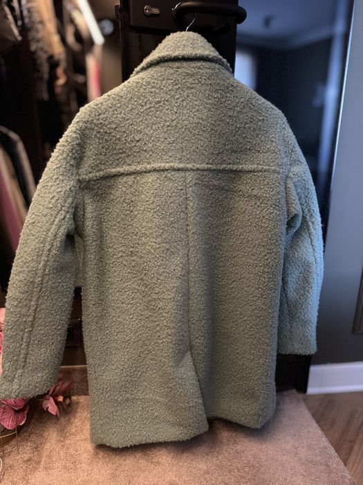 Palton teddy turquoise S/M