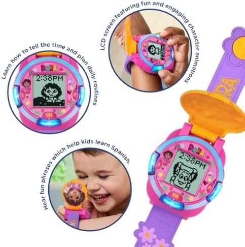 Нов Интерактивен часовник VTech Dora учи час игри и забавление за деца
