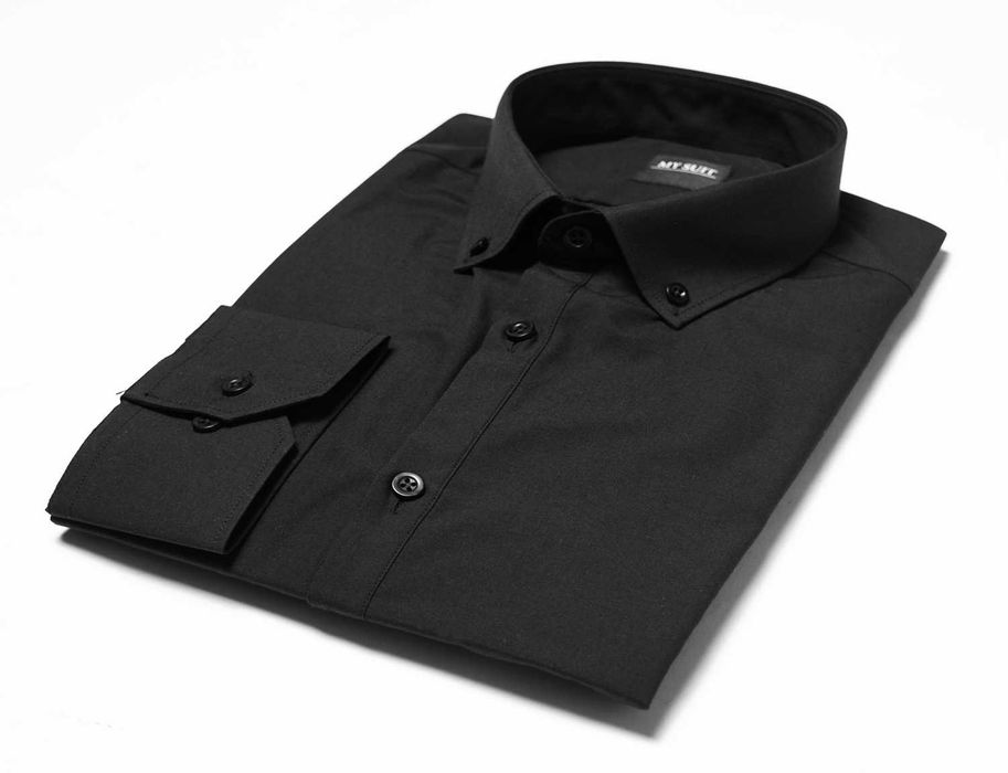 Качествена мъжка риза с дълъг ръкав.Slim Fit