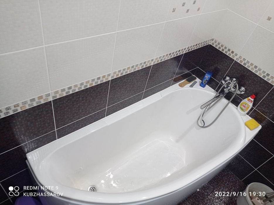 Ванная обсолютно новая.