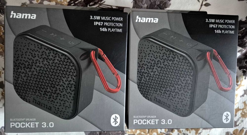Boxa portabila Bluetooth Hama Pocket 3.0, 3.5W, IP67 – noua