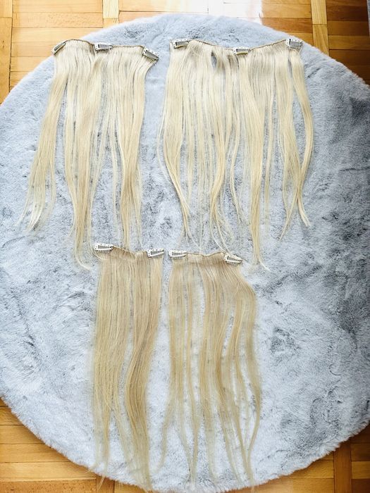 Vând extensii păr natural blond