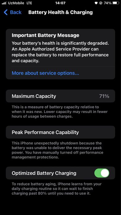 iPhone 8+ holati ideal