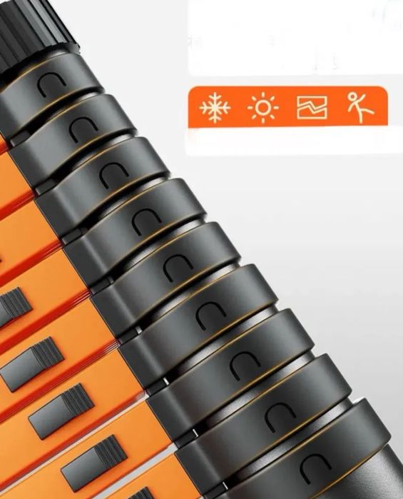 Лестница телескопическая алюминиевая  3.2+3.2м / 4.4+4.4м – профессион