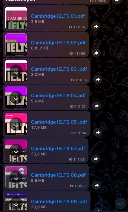 Cambridge IELTS 1–20  книги