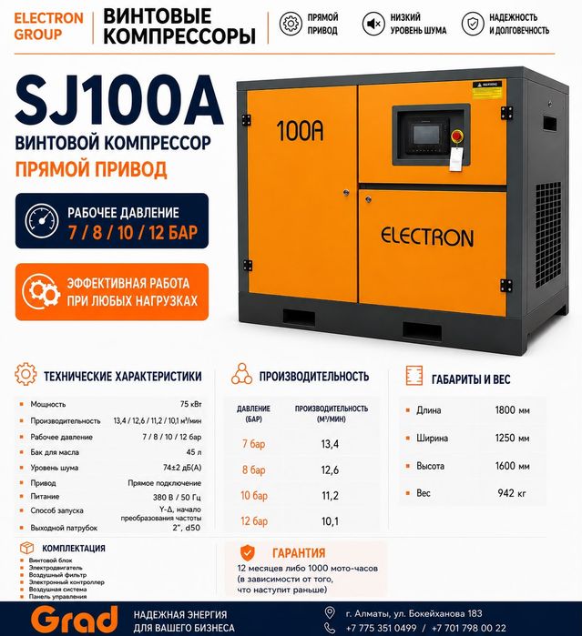 Винтовой компрессор 22 кВм