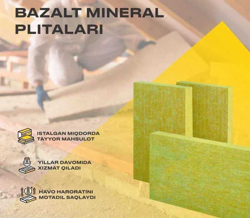 Теплоизоляция Изовер Кнауф МИНВАТА, Стекловата, каменная вата (Коканд)