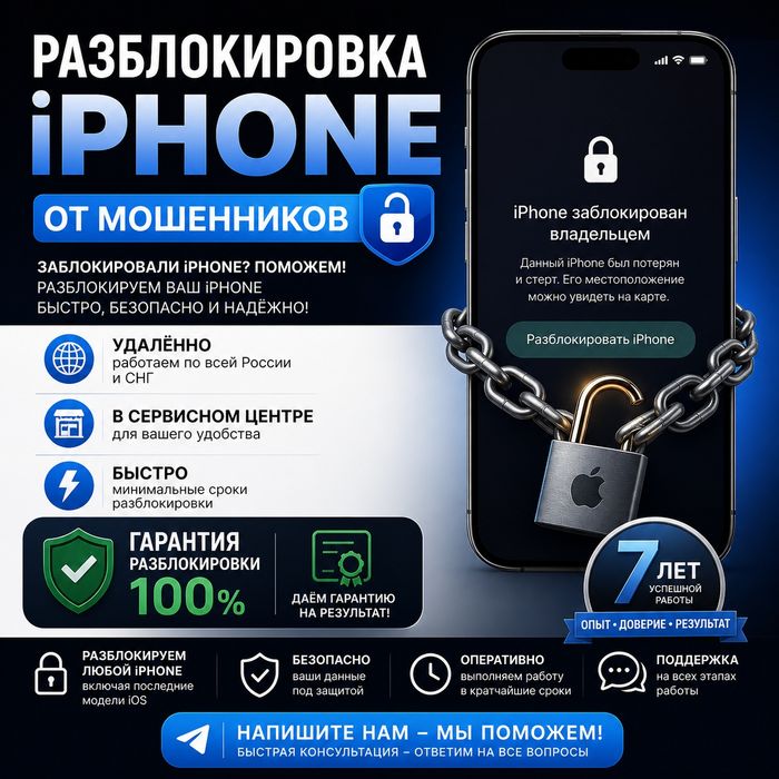 Разблокировка iPhone