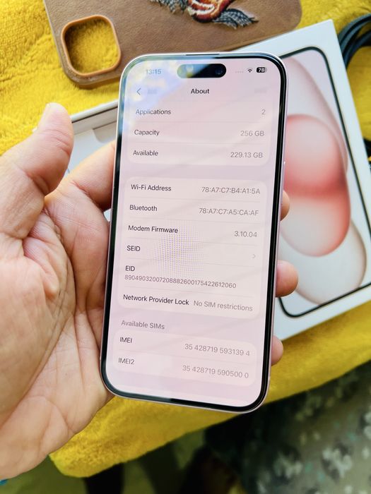 Iphone 15 256 gb ca nou