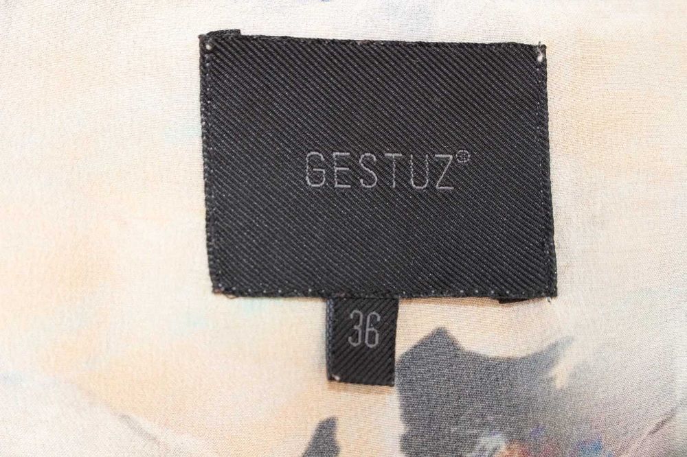 Gestuz дамска блуза от 100% коприна абстрактен принт 38