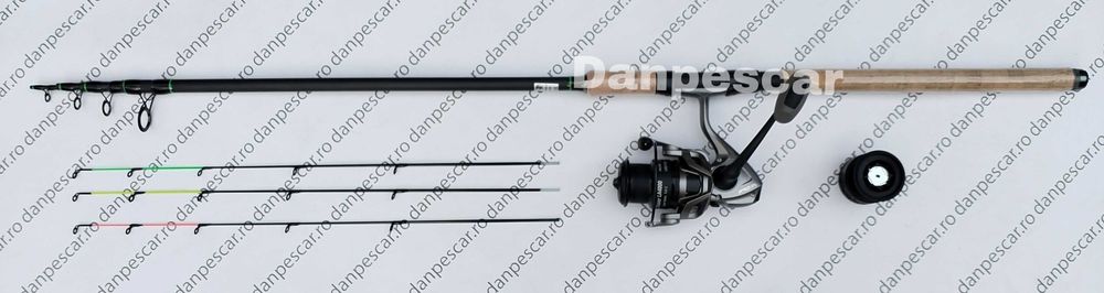 SET FEEDER Lanseta Harrier Tele Ultra SLIM 3m Mulinetă PRO FL LA4000