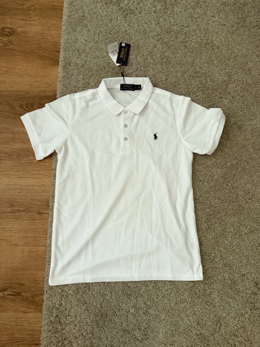 Tricou polo ralph lauren alb
