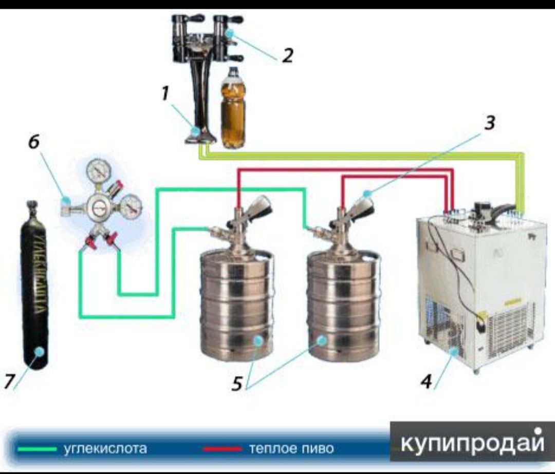 Оборудование для розлива из кеги. Схема подключения пивной кеги. Схема подключения пивного оборудования на 2 крана.