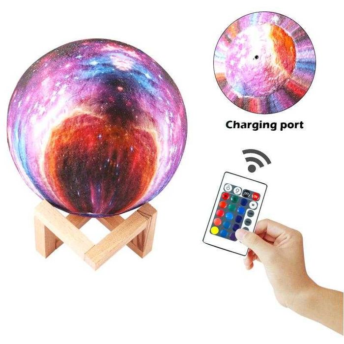 Магическа лампа Марс с дистанционно управление - лампа планета