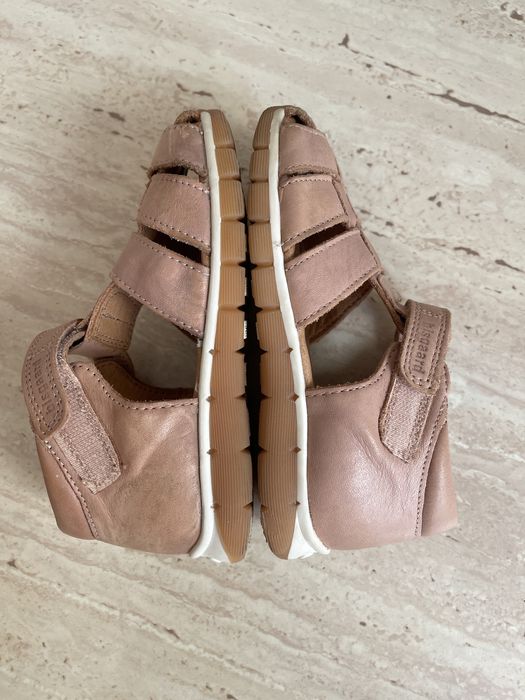 Sandale copii din piele Bisgaard Billie culoare bej (nude) marimea 27 interior 17,1 cm
