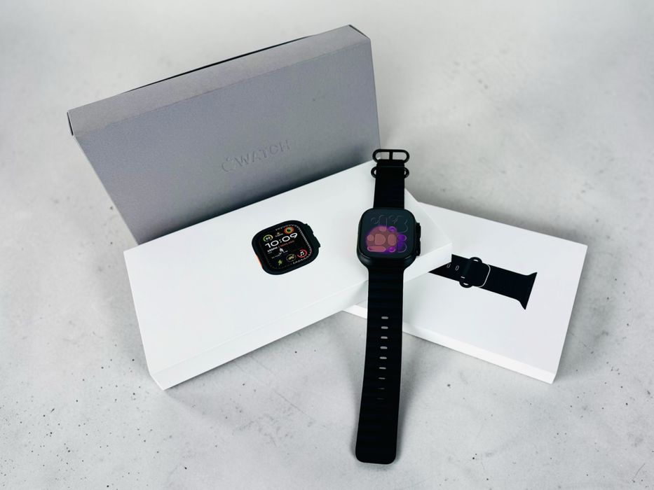 KATO НОВ! Apple Watch Ultra 2 49mm Cellular Black Titanium Black Ocean Band Гаранция!
