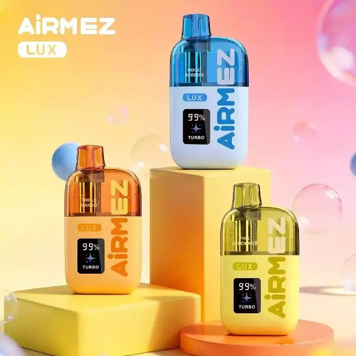 Pachet 2 Bucati Vape 100.000 Puffs Fiecare Airmez lux Mod Turbo Nivel Lichid