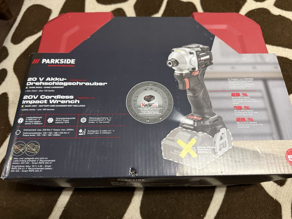Безчетков ударен винтоверт Parkside performance