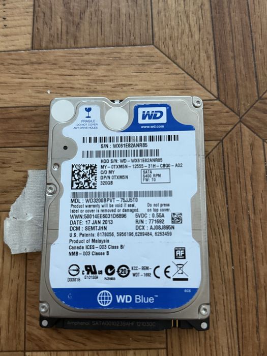 Продам жесткий диск WD Blue 1TB (WD10EZEX)