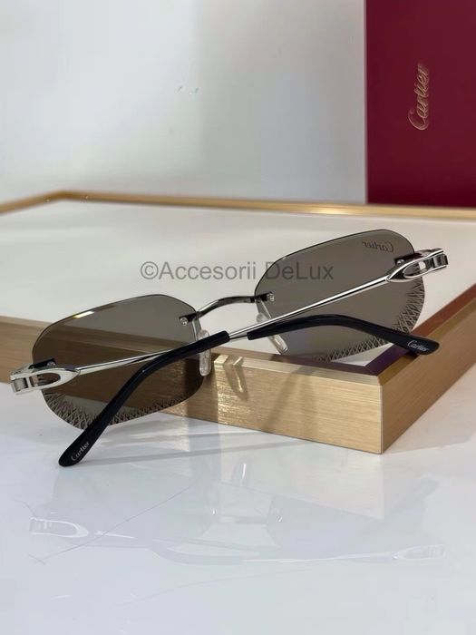 Ochelari de Soare Cartier Premiere  CT0820S Noi Full Box Verificare Colet Silver