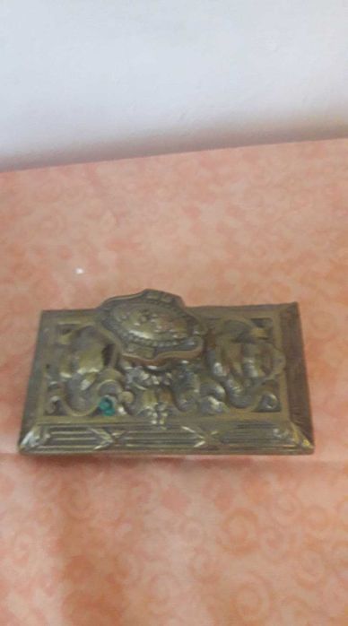 Calimara de birou din bronz doroc