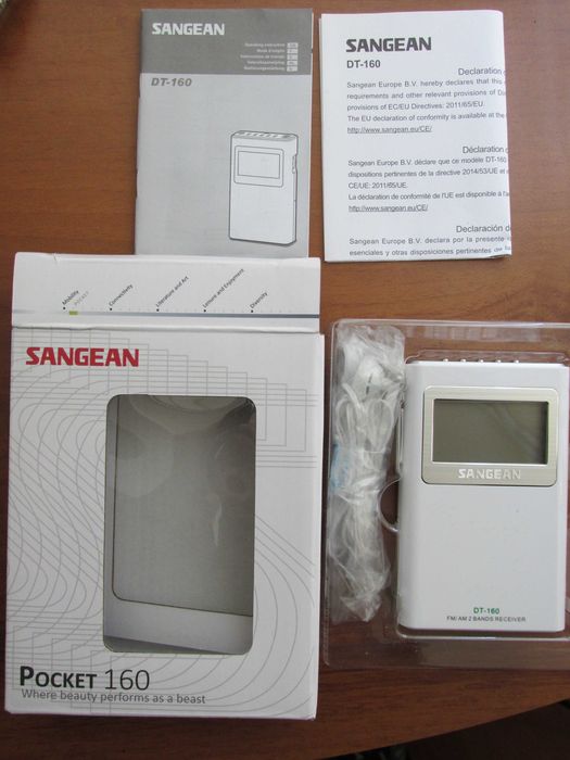 Sangean DT-160 AM/FM Radio Сангеан джобно радио радиоприемник