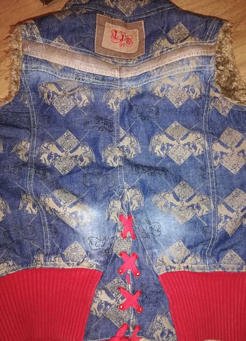 Vesta de blugi LJR cu blanita