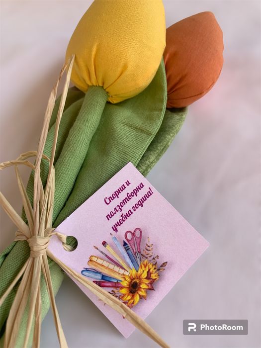 Лалета от плат / текстилни цветя