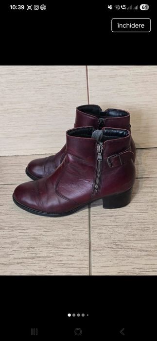2 perechi ghete dama piele Benvenuti, marime 38