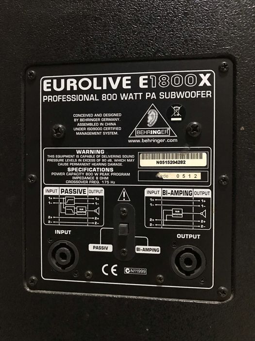 Саббуфер,  Уселитель, Пульт