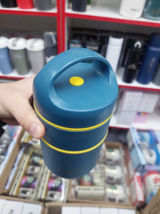 Оптом: Термос для ЕДЫ (2 отсека) (700мл) с Доставкой Алматы