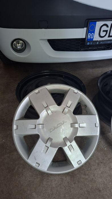 Capace originale R15 Dacia Logan, jante Opel in 4 prezoane R14