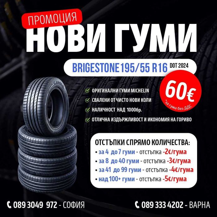 НОВИ летни гуми Michelin Primacy 4 - 185/65/15 H88