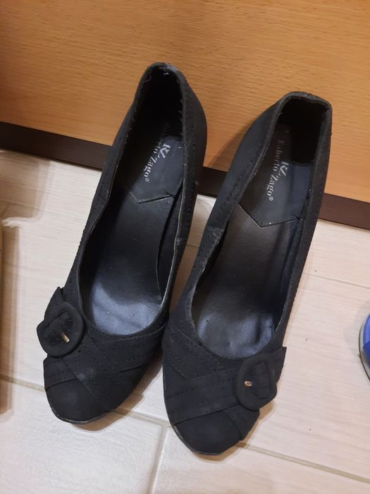 Обувки на ток 37 черни