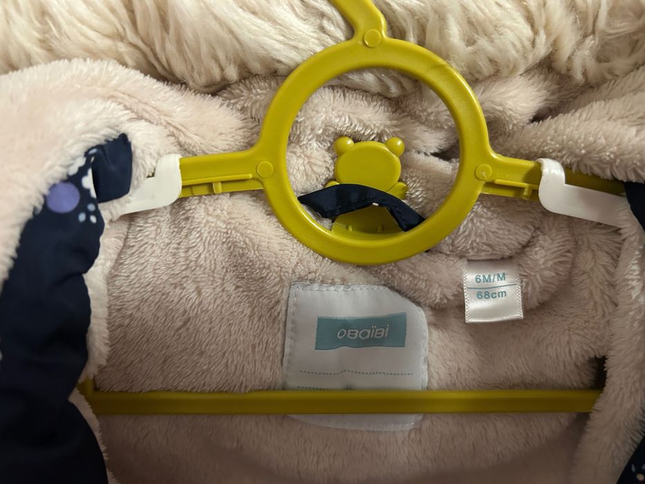 Бебешко зимно яке Obaïbi 68 см – като ново