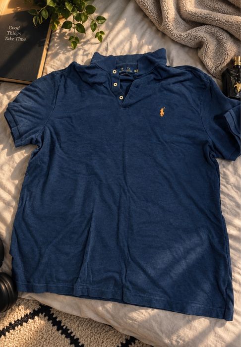 Polo Ralph Lauren XXL Custom Slim Fit bleumarin – 100% bumbac