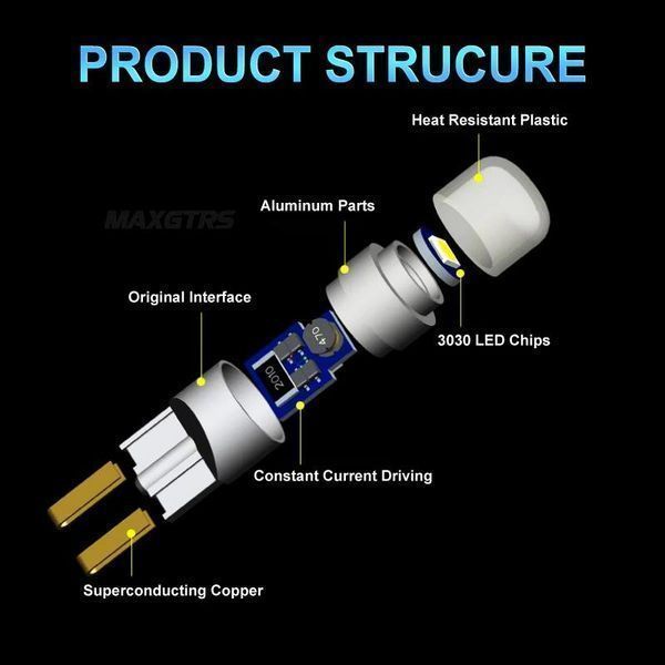 Лед крушки 2930 за габарит T10-W5W 12V