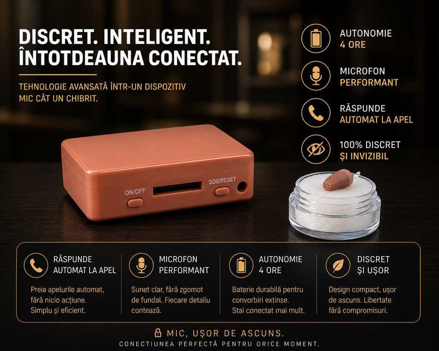 Sistem de Copiat Cutiuta GSM Casca de COPIAT Fara Telefon Casti de Copiat Cutie cu Sim Raspunde Automat