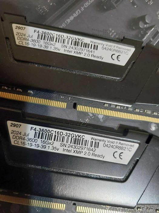 32GB 3600Mhz CL16 - G.Skill Ripjaws