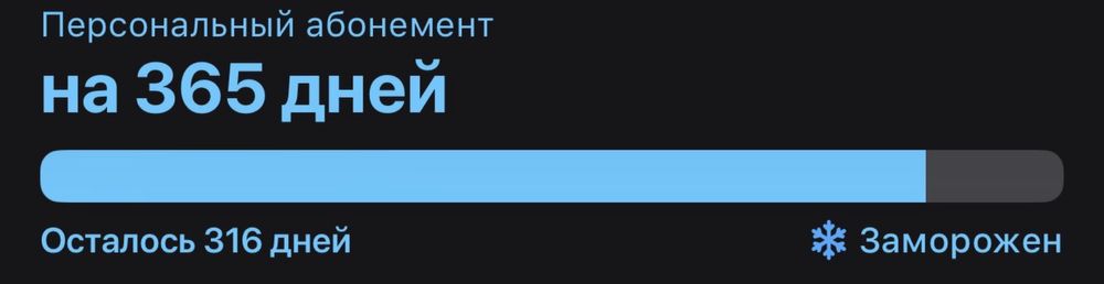 1Fit абонемент на 316 дней