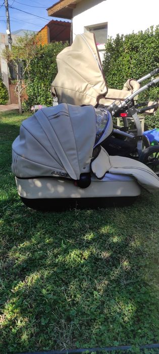 Детска количка Dizain Baby 2in1 Кожа