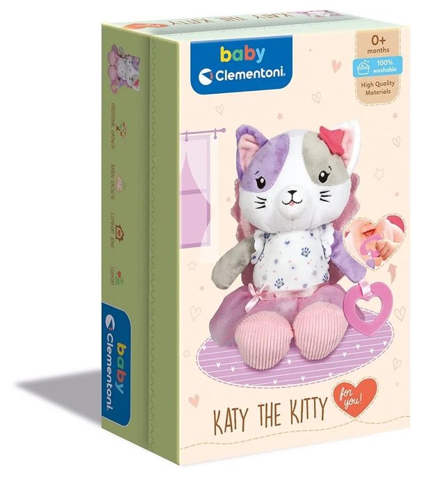 Играчка за бебе Clementoni - Първото ми плюшено мече/коте