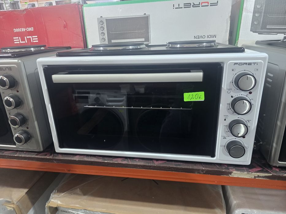 Нова малка/мини  готварска печка 46 литра Foreti 4620W