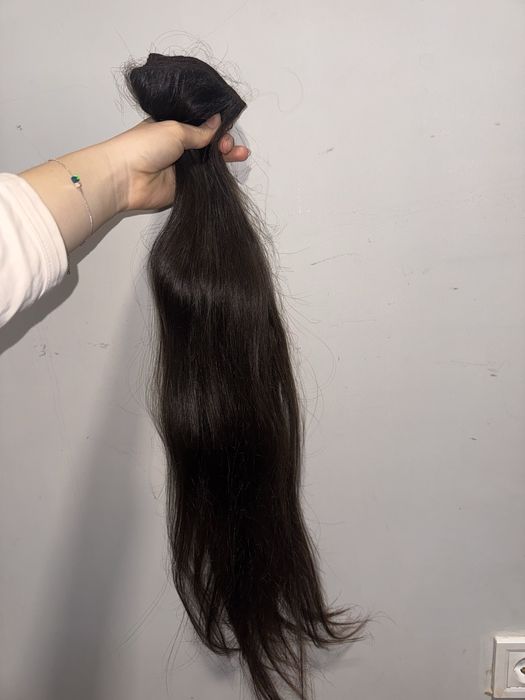 Чисто нова Българска естествена коса 65 см