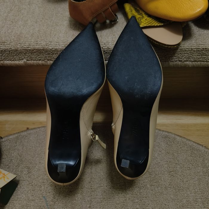 Botine piele Zara bej 37